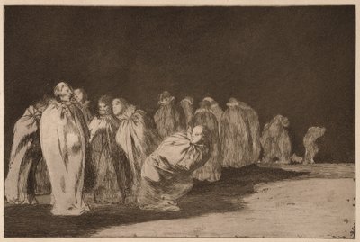 Az emberek zsákokban (Los ensacados), a Los Disparates sorozatból alkotó: Francisco de Goya