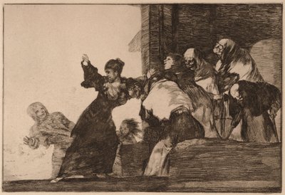 Szegény Bolondság (Disparate pobre), a „Los Disparates” sorozatból alkotó: Francisco de Goya