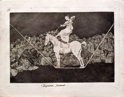 Precise Folly from the series Los Disparates Follies, 1815-1819 alkotó: Francisco de Goya