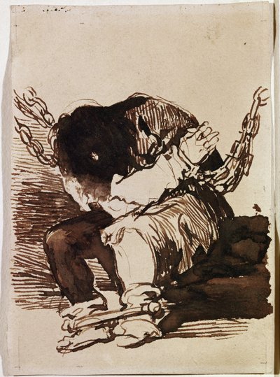 Fogolylánc ülés. (Előkészítő rajz alkotó: Francisco de Goya
