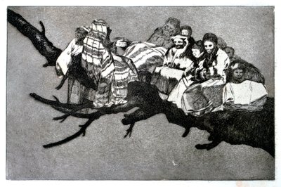 Nevetséges álom, 1819-1823 alkotó: Francisco de Goya
