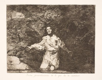 Komor előérzet, hogy mit hoz a jövő (1) alkotó: Francisco de Goya