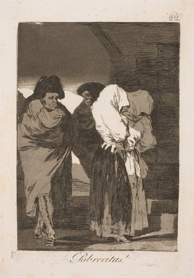 Szegény lányok alkotó: Francisco de Goya