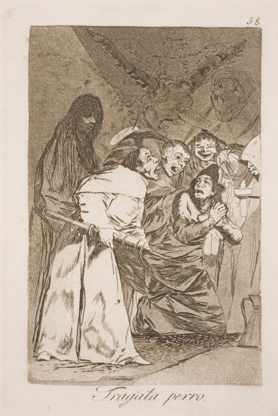 Vidd te kutya! alkotó: Francisco de Goya