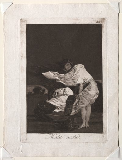 A Caprichos: Egy rossz éjszaka alkotó: Francisco de Goya