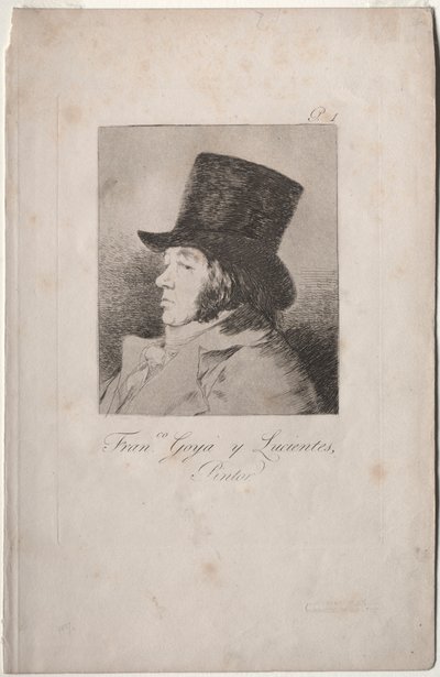 A Caprichos: Goya portréja alkotó: Francisco de Goya