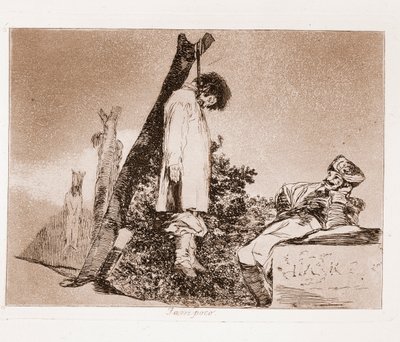 A háború katasztrófái: Nincs remény (rézkarc az előkészítő rajzból alkotó: Francisco de Goya