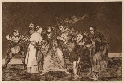 The Exhortations (A buzdítások), a Los Disparates sorozatból alkotó: Francisco de Goya