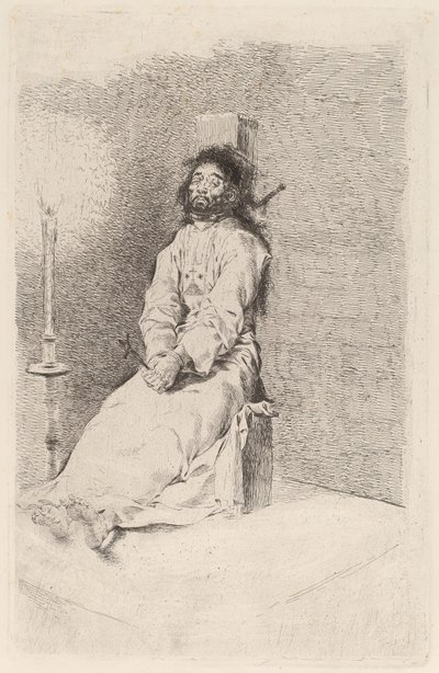 A Garroted Man alkotó: Francisco de Goya