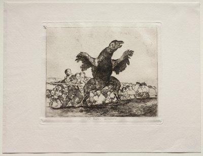 A háború borzalmai: egy húsevő keselyű alkotó: Francisco de Goya