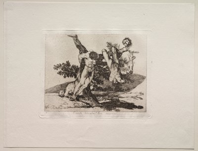 A háború borzalmai: hősi bravúr! Halottakkal! alkotó: Francisco de Goya