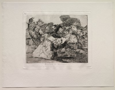 A háború borzalmai: Charlatan műsora alkotó: Francisco de Goya