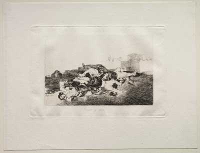 A háború borzalmai: még rosszabb, 1810. alkotó: Francisco de Goya