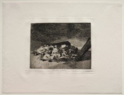 A háború borzalmai: A halottak betakarítása alkotó: Francisco de Goya