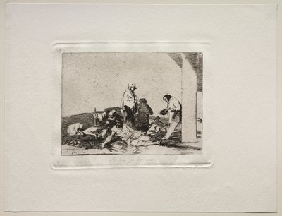 A háború borzalmai: Felesleges sírni alkotó: Francisco de Goya