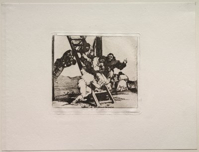 A háború borzalmai: ez egy nehéz lépés! alkotó: Francisco de Goya
