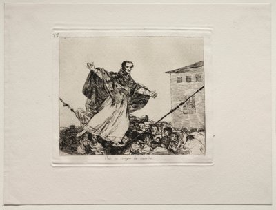 A háború borzalmai: Szakadjon a zsinór alkotó: Francisco de Goya