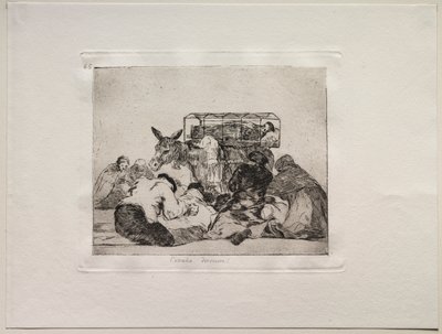 A háború borzalmai: Különös odaadás! alkotó: Francisco de Goya