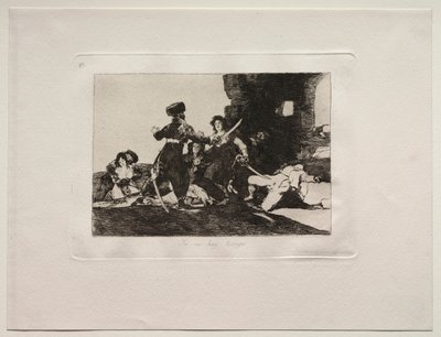 A háború borzalmai: Most nincs idő. alkotó: Francisco de Goya
