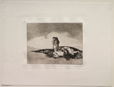 A háború borzalmai: nincs, aki segítsen rajtuk alkotó: Francisco de Goya