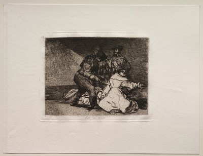 A háború borzalmai: ez rossz. alkotó: Francisco de Goya
