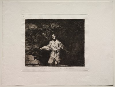 A háború borzalmai: Címlap – Szomorú előérzetek arról, hogy mi fog történni alkotó: Francisco de Goya