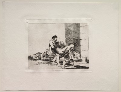 A háború borzalmai: A temetőbe alkotó: Francisco de Goya