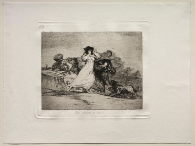 A háború borzalmai: Mi ez a Hubbub? alkotó: Francisco de Goya