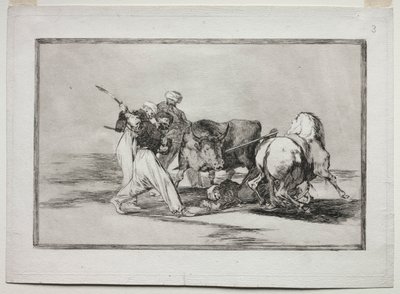 A mórok letelepedtek Spanyolországban, feladták a Korán babonáját, átvették ezt a művészetet..., 1815-1816 alkotó: Francisco de Goya