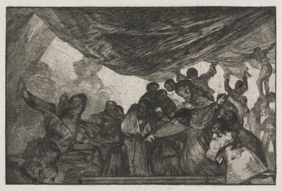 A Példabeszédek: Tiszta bolondság, 1864. alkotó: Francisco de Goya