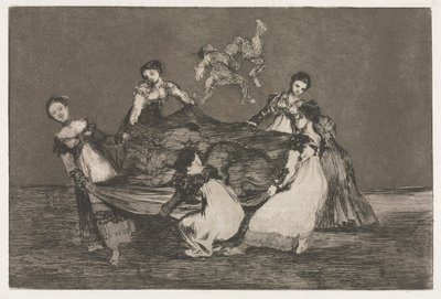 Példabeszédek: Női bolondság, 1864. alkotó: Francisco de Goya