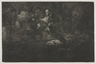 A Példabeszédek: Isten teremti őket, és ők egyesülnek alkotó: Francisco de Goya