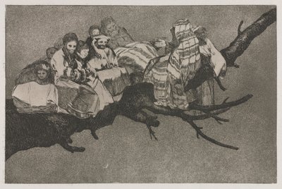 A Példabeszédek: Nevetséges bolondság, 1864. alkotó: Francisco de Goya