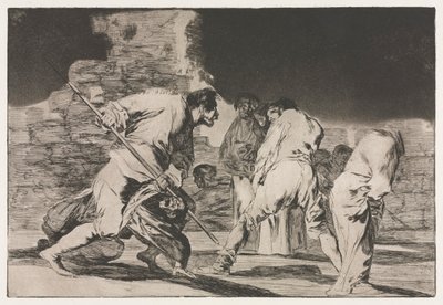 A Példabeszédek: A düh bolondsága, 1864. alkotó: Francisco de Goya