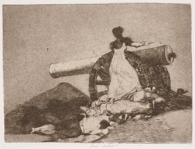 Micsoda bátorság! (Que valor!) a „A háború csapásai” című sorozatból alkotó: Francisco de Goya