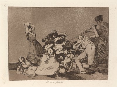 Y son fieras (És olyanok, mint a vadállatok) alkotó: Francisco de Goya