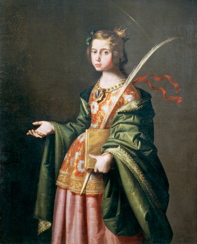 Türingiai Erzsébet portréja alkotó: Francisco de Zurbaran