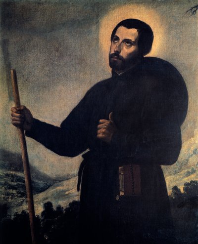 Xavéri Szent Ferenc (1506-1552) alkotó: Francisco de Zurbaran