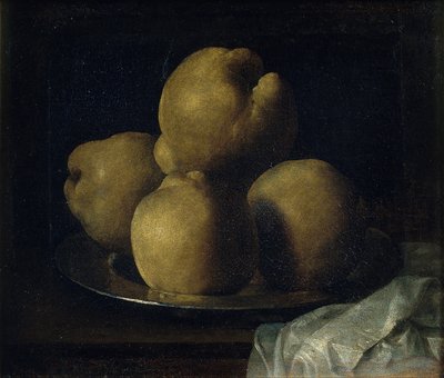Csendélet birsalma étellel alkotó: Francisco de Zurbaran