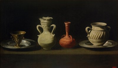 Csendélet négy hajóval alkotó: Francisco de Zurbaran