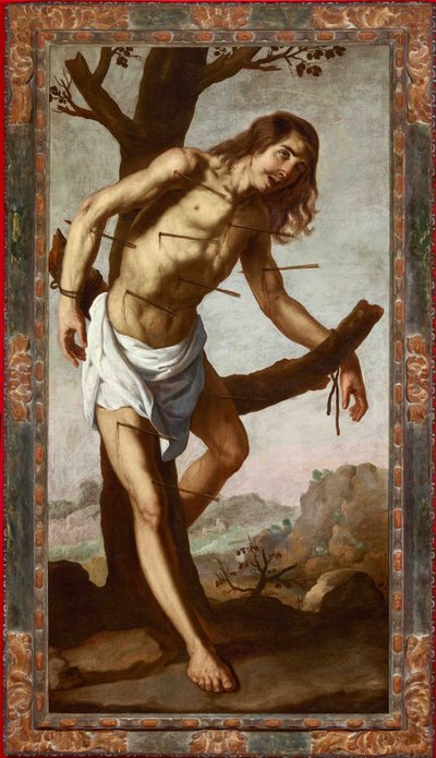 Szent Sebestyén vértanúsága, c. 1650. alkotó: Francisco de Zurbaran