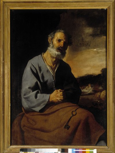 Szent Péter bűnbánata (olaj, vászon) alkotó: Francisco de Zurbaran