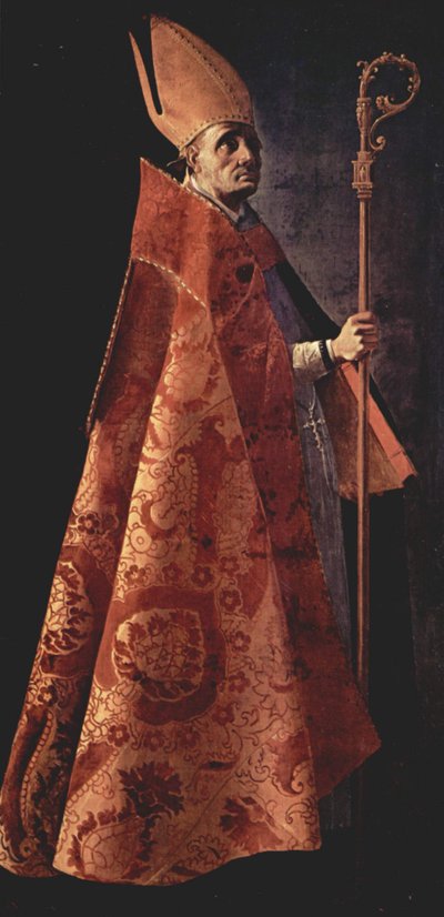 Spanyol: Santo Obispo Saint Ambrose alkotó: Francisco de Zurbaran