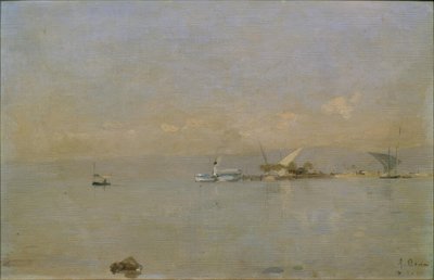 Ouchy kikötője alkotó: Francois-Louis-David Bocion