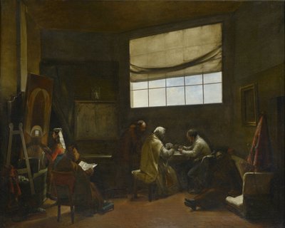 Művészműhely Francois Marius Granet (1775-1849) festménye, mérete 80x100 cm Musee des Beaux Arts Palais Longchamp alkotó: Francois-Marius Granet