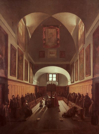 A kapucinus templom kórusa, Róma alkotó: Francois-Marius Granet
