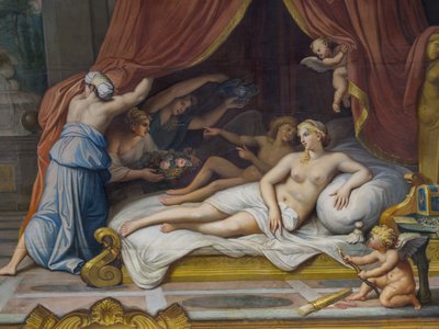 Allegorie du Feu, amely Jupitert és Semelét képviseli alkotó: Francois Perrier