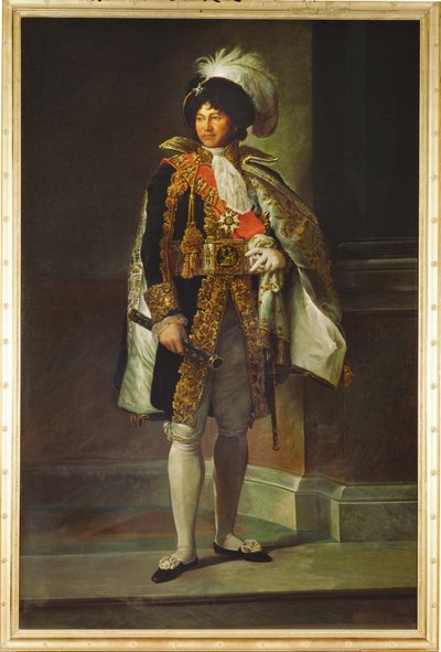 Joachim Murat, tábornok, nápolyi király, Caroline Bonaparte, Napóleon húgának férje ... (festmény, vászon) alkotó: Francois (school of) Gerard
