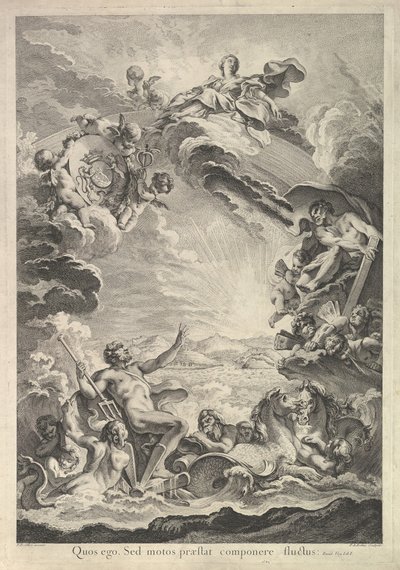Neptunusz lecsendesíti a vihart Neptunusz lecsendesíti a vihart, 18. század. alkotó: Francois Antoine Aveline