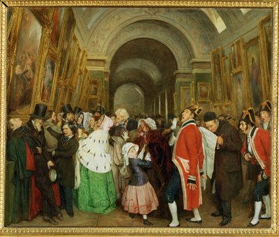 Négy óra a szalonban egyben zárórát is jelent ... alkotó: François Auguste Biard